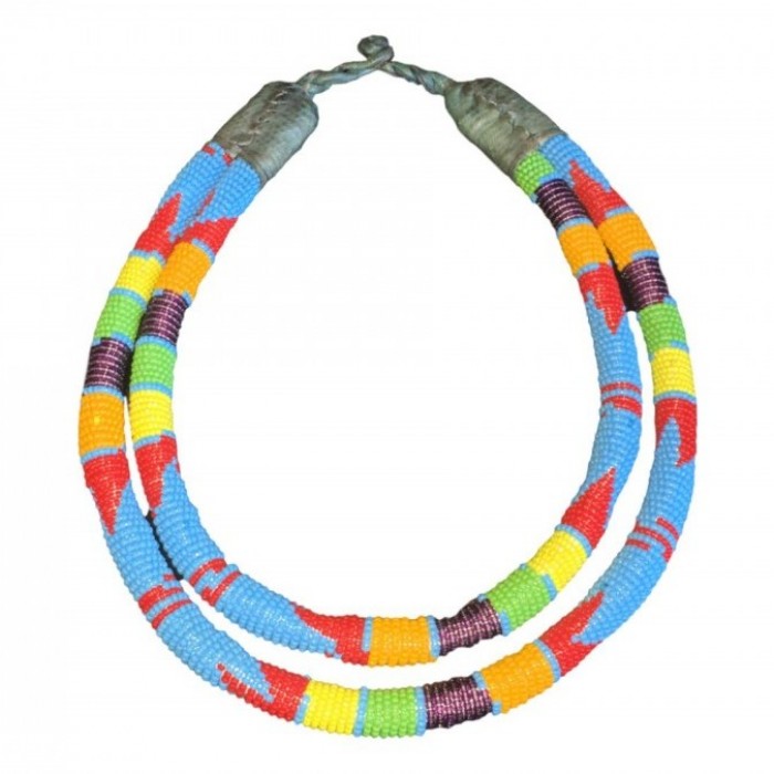 Zulu double necklace