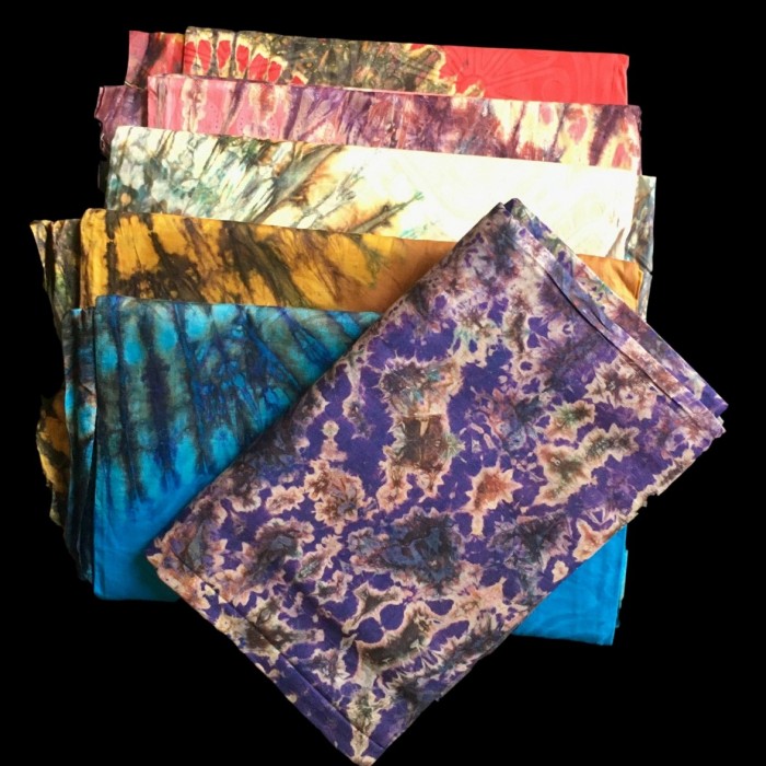 Batik cotton damask table cloths & napkins