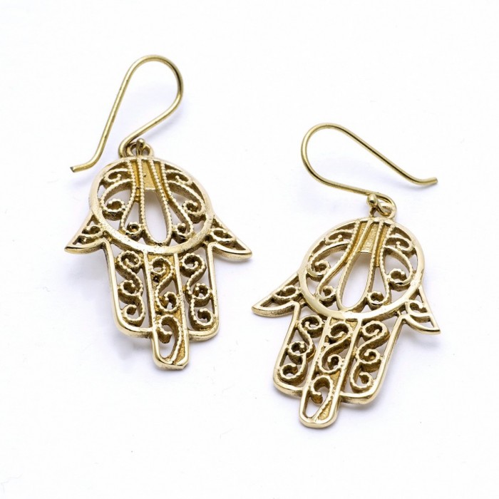 Hamsa earrings
