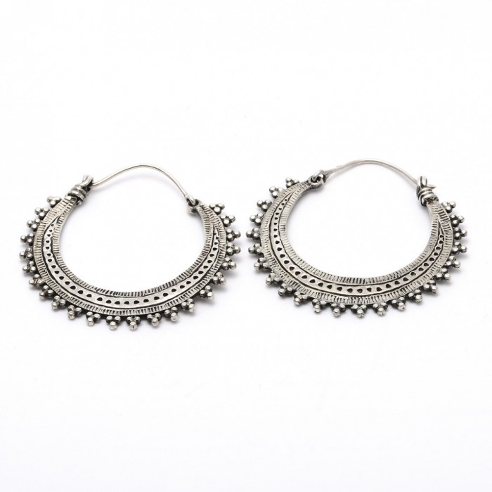 Silver Hoops