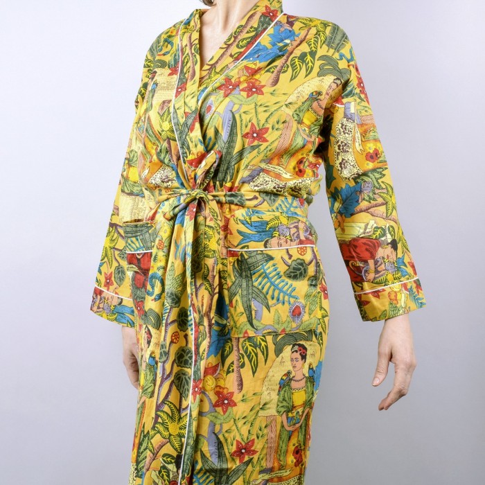 Frida's Garden Kimono yellow