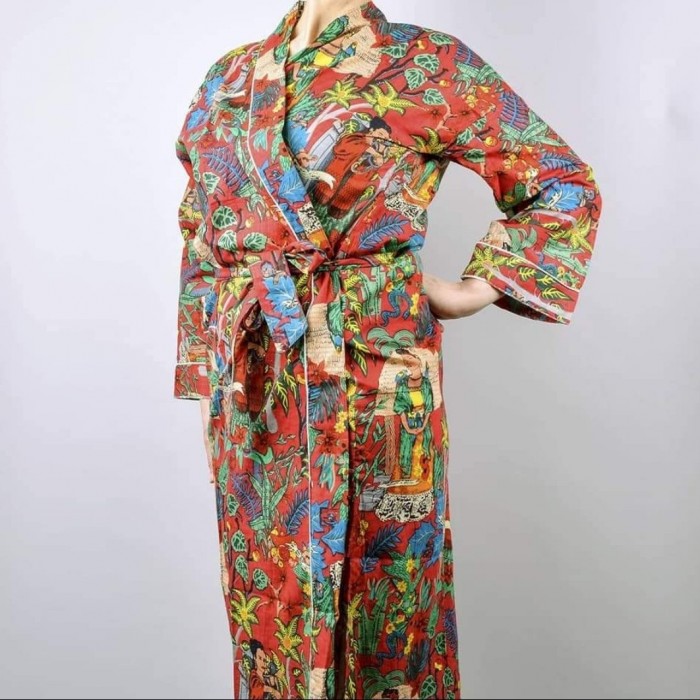 Frida's Garden Kimono Red