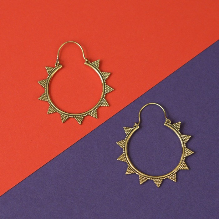 Starburst hoops