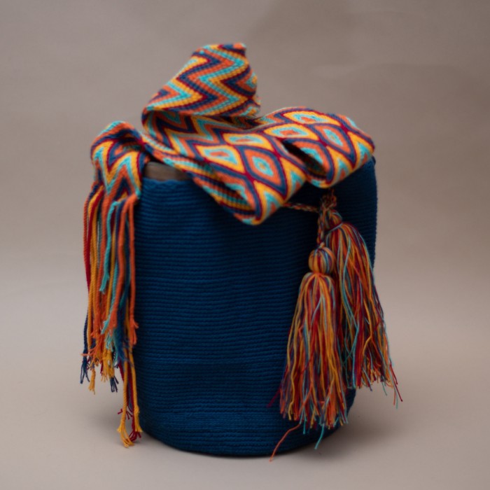 Blue Wayuu bag